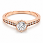 11ZR518LQ Anillo de Compromiso en Oro Rosa de 14 kilates