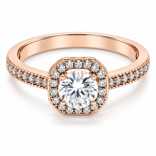 Anillo de Compromiso en Oro Rosa de 14 kilates | 11ZR52LQ