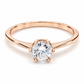 Anillo de Compromiso en Oro Rosa de 14 kilates | 11ZR64LQ