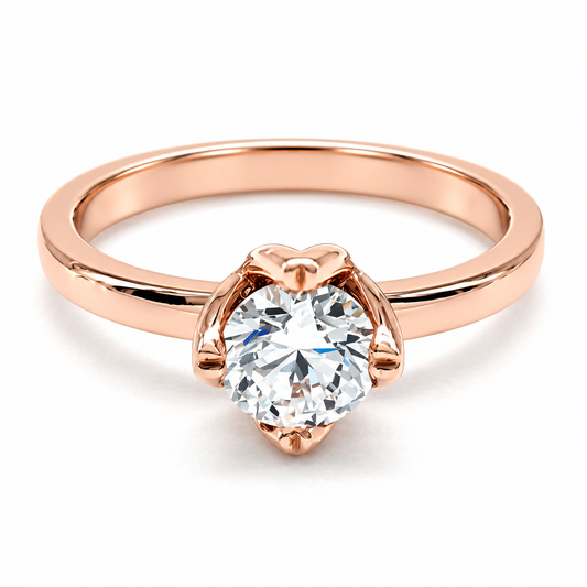 Anillo de Compromiso en Oro Rosa de 14 kilates | 11ZR65LQ