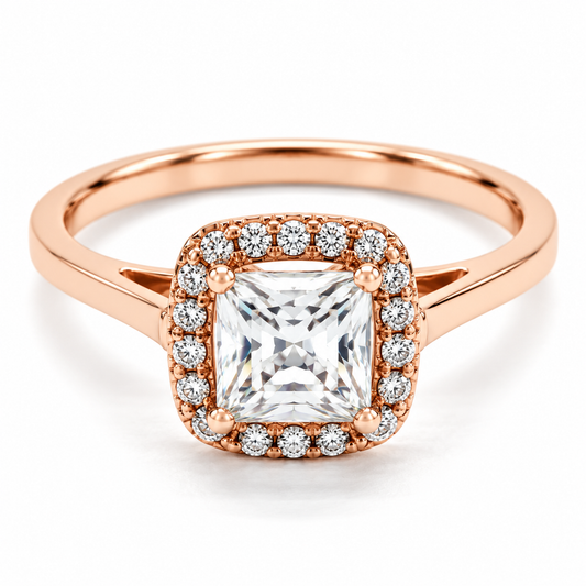 Anillo de Compromiso en Oro Rosa de 14 kilates | 11ZR72LQ