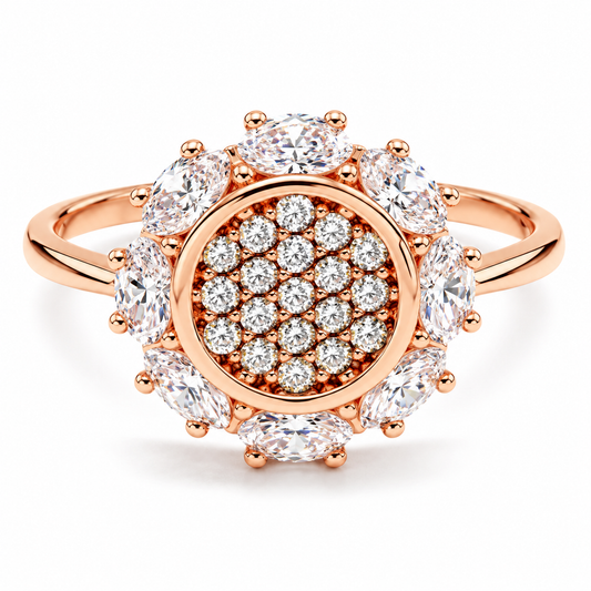 Anillo de Compromiso en Oro Rosa de 14 kilates | 11ZR747LQ