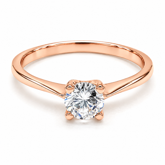 Anillo de Compromiso en Oro Rosa de 14 kilates | 11ZR77LQ