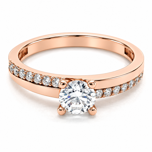 Anillo de Compromiso en Oro Rosa de 14 kilates | 11ZR99LQ