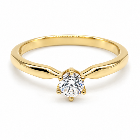 Anillo de compromiso en oro amarillo de 14 Kilates | 11ZA3058LQ