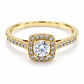18ZA3095LQ Anillo de compromiso en oro amarillo de 10 Kilates