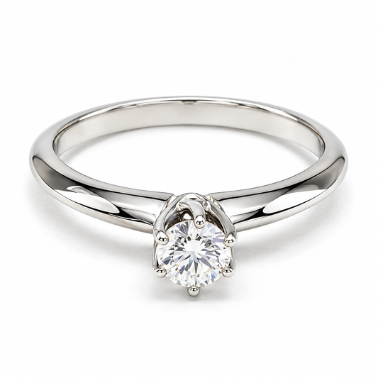 Anillo de compromiso en oro blanco de 14 Kilates | 11ZB5072LQ