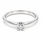 14JC136462LQ Anillo de Compromiso en oro blanco de 14 Kilates, montado con Diamantes naturales.