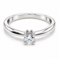Anillo de compromiso en oro blanco de 14 Kilates, con diamantes naturales | 14JC42LQ-11
