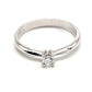14JC42LQ-11 Anillo de compromiso en oro blanco de 14 Kilates, con diamantes naturales.