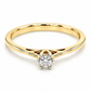 17JC130521LQ Anillo de Compromiso  en oro amarillo de 14 Kilates montado con Diamante natural.