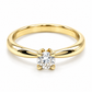 17JC42LQ-24 Anillo de Compromiso  en oro amarillo de 14 Kilates montado con Diamante natural.