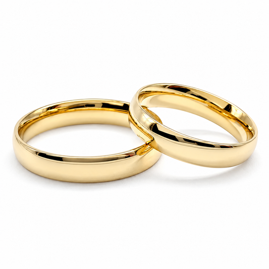 18D10LQ  Argollas de Matrimonio en oro amarillo de 10 Kilates.