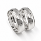 18D13B-6LQ  Argollas de Matrimonio en oro Blanco de 10 Kilates