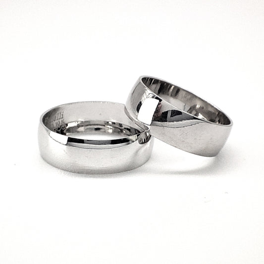 Argollas de Matrimonio en oro blanco de 10 Kilates | 18D18B-6LQ