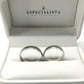 18D654B-4LQ Argollas de Matrimonio en oro blanco de 10 Kilates.