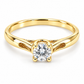Anillo de compromiso en oro amarillo de 10 Kilates | 18ZA109LQ