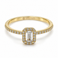 18ZA117LQ Anillo de compromiso en oro amarillo de 10 Kilates