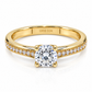 18ZA118LQ Anillo de compromiso en oro amarillo de 10 Kilates
