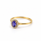 Anillo de compromiso en oro amarillo de 10 Kilates | 18ZA122LQ