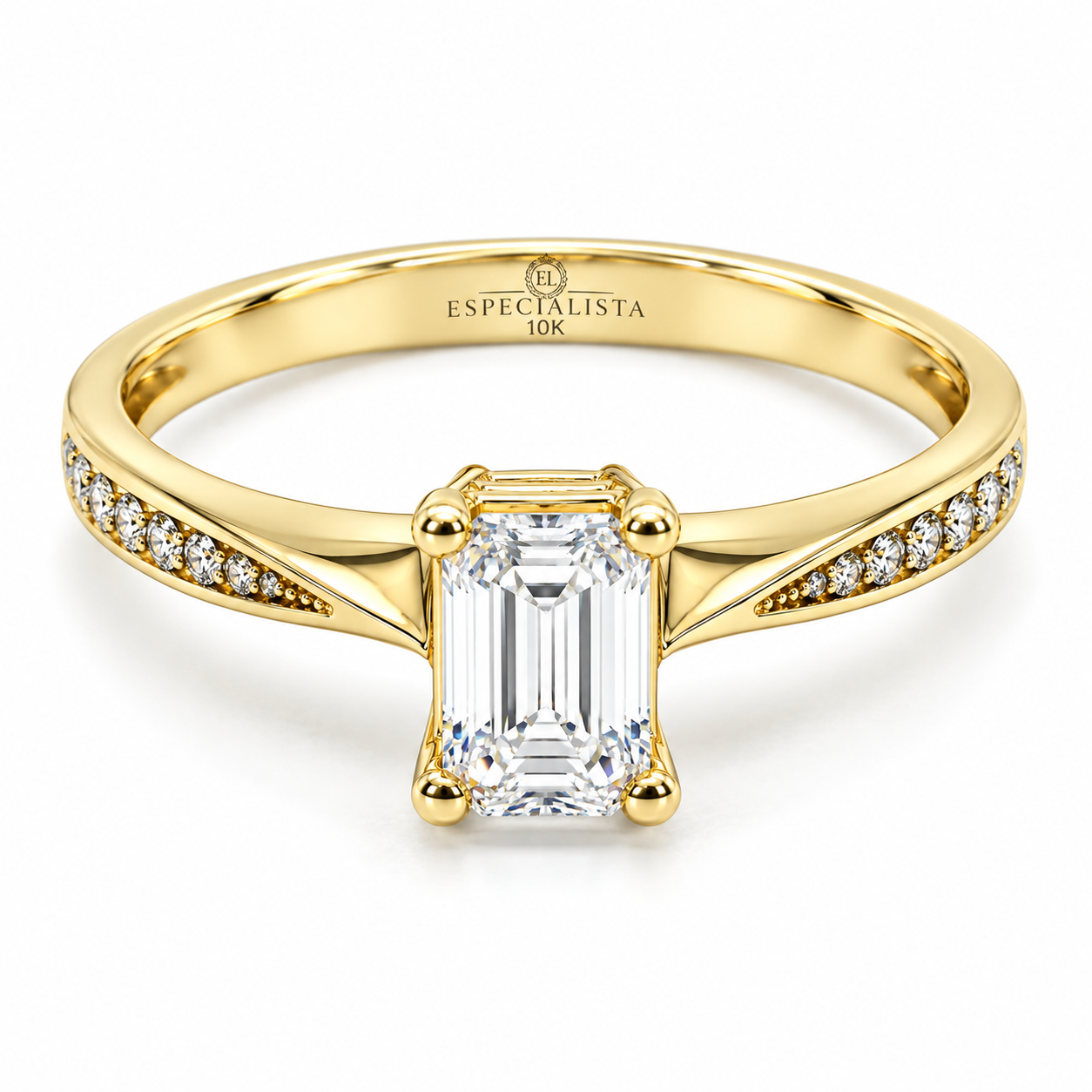Anillo de Compromiso en Oro Amarillo de 10 kilates | 18ZE19LQ