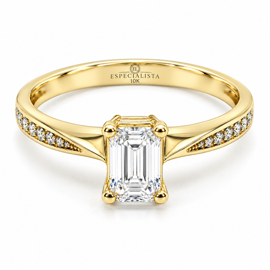 Anillo de Compromiso en Oro Amarillo de 10 kilates | 18ZE19LQ