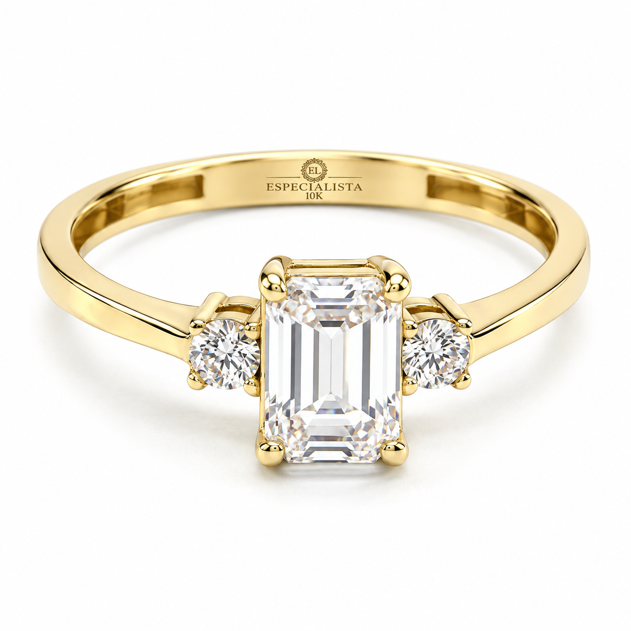 18ZE21LQ Anillo de Compromiso en Oro Amarillo de 10 kilates