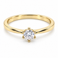18ZE27LQ Anillo de Compromiso en Oro Amarillo de 10 kilates