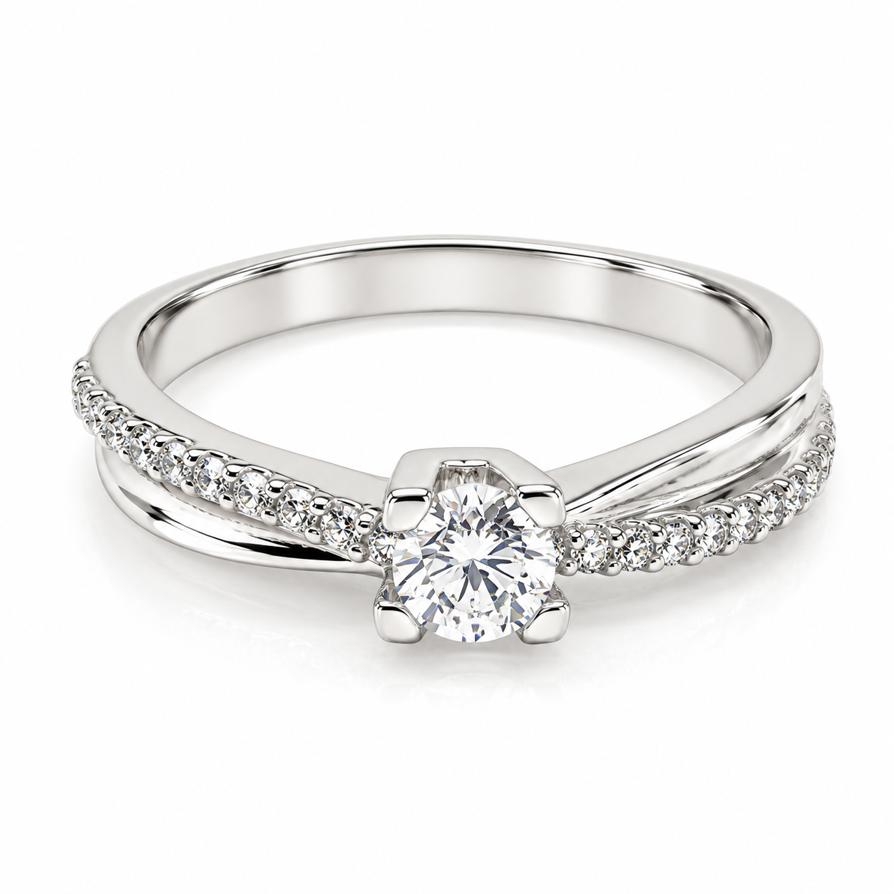 Anillo de Compromiso fabricado en oro de 10 Kilates | 18ZB112LQ