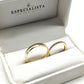 19A110-4LQ + 23CHA539LQ Set de argollas de matrimonio en oro amarillo de 10 o 14 Kilates.