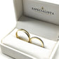 19A110-4LQ + 23CHA539LQ Set de argollas de matrimonio en oro amarillo de 10 o 14 Kilates.