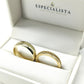 19A110-6LQ + 23CHA568LQ Set de argollas matrimoniales en oro de 14 Kilates