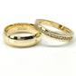 19A110-6LQ + 23CHA568LQ Set de argollas matrimoniales en oro de 14 Kilates