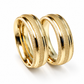 19A15LQ Set de argollas matrimoniales en oro de 14 Kilates