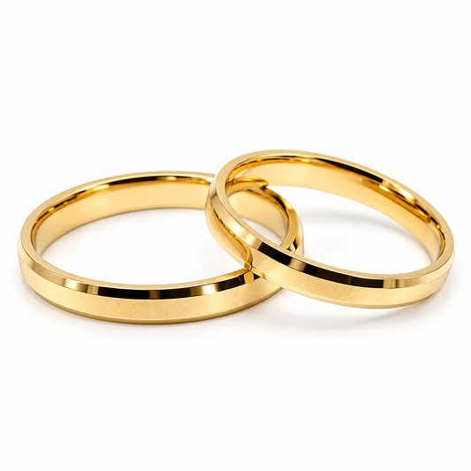 19A170-3LQ Argollas de Matrimonio en oro amarillo en 14 kilates