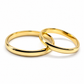 19A33-2LQ Set de argollas matrimoniales en oro de 14 Kilates