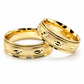 19A5048LQ Set de argollas matrimoniales en oro de 14 Kilates