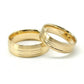 19A7-65LQ Argollas de matrimonio en oro de 14 kilates