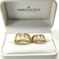 19A7-65LQ Argollas de matrimonio en oro de 14 kilates