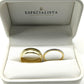 19A73-6LQ + 22CHA141806LQ Set de argollas matrimoniales en oro de 14 Kilates