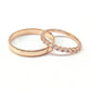 19R110-3LQ + 23CHR4746LQ-2 Set de matrimonio en oro de 10 ó 14 Kilates