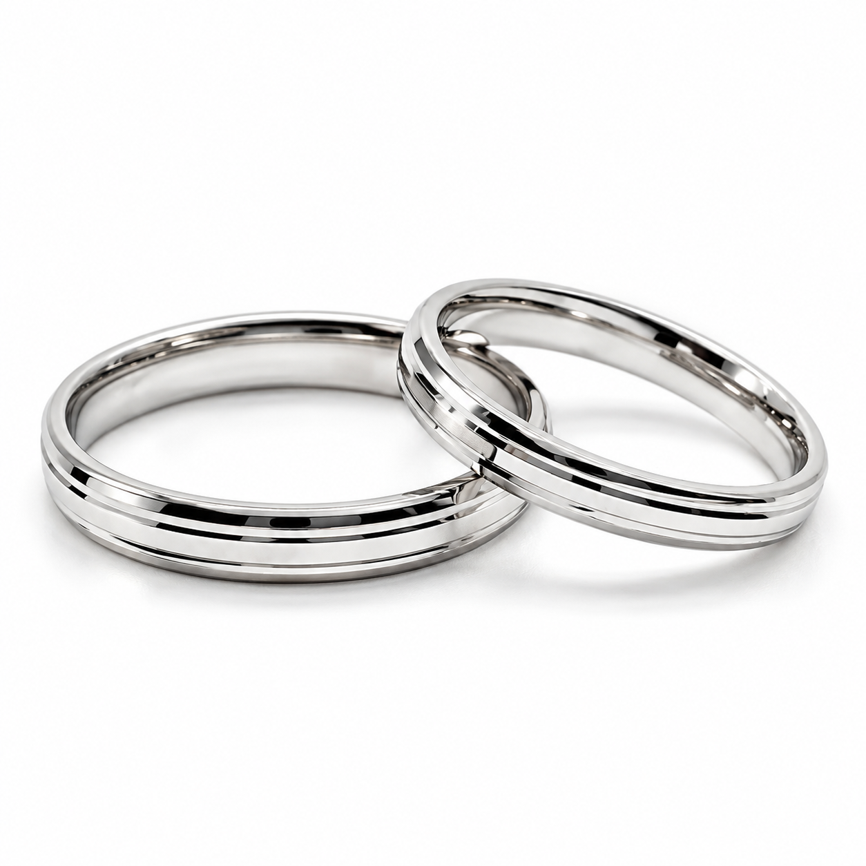 Par de Argollas de Matrimonio en oro de 10 o 14 Kilates 20B6-3LQ