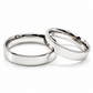 Argollas de matrimonio planas en oro blanco de 4 mm | 20B76-4LQ