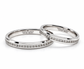 Argollas de matrimonio de 3 mm en oro blanco con diamantes | 20B783LQ