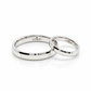 20B78LQ Par de Argollas de Matrimonio en oro blanco de 10 o 14 Kilates