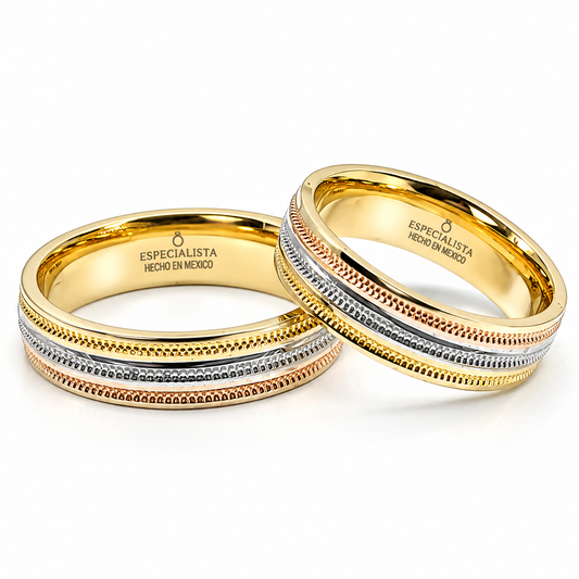 Argollas de Matrimonio en oro florentino de 14 Kilates | 21C61LQ