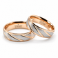21C62RLQ Argollas de Matrimonio en oro combinado de 14 Kilates.