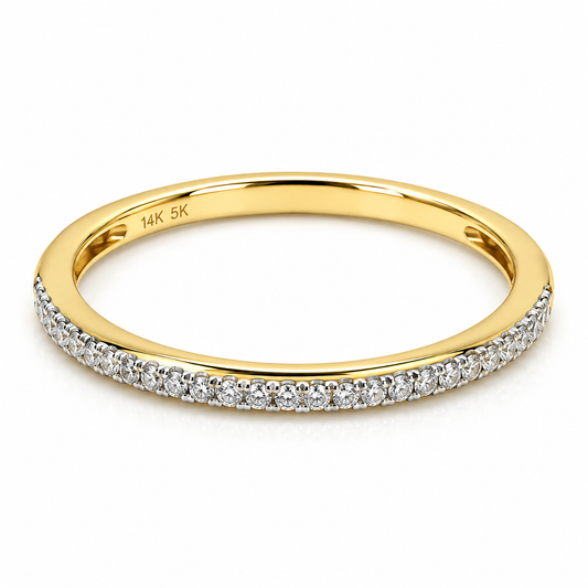 Churumbela en oro amarillo de 14 Kilates montado en diamantes naturales | 22CHA141806LQ