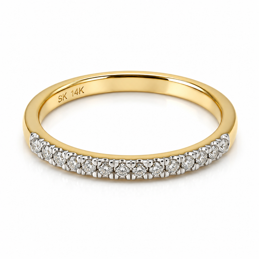 Churumbela en oro amarillo de 14 Kilates montado en diamantes naturales | 22CHA163390LQ