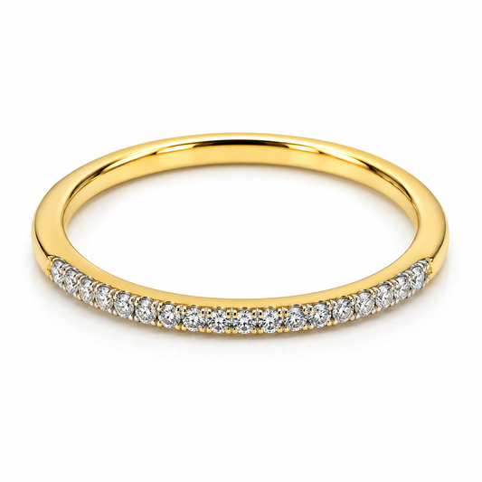 Churumbela en oro amarillo de 14 Kilates montado en diamantes naturales | 22CHA172033LQ